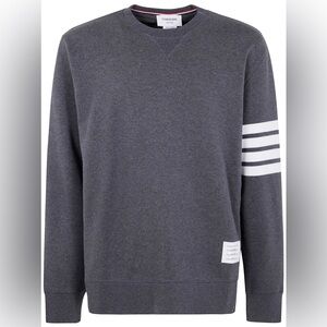 Thom Browne 4-Bar Gray Sweatshirt Size 5